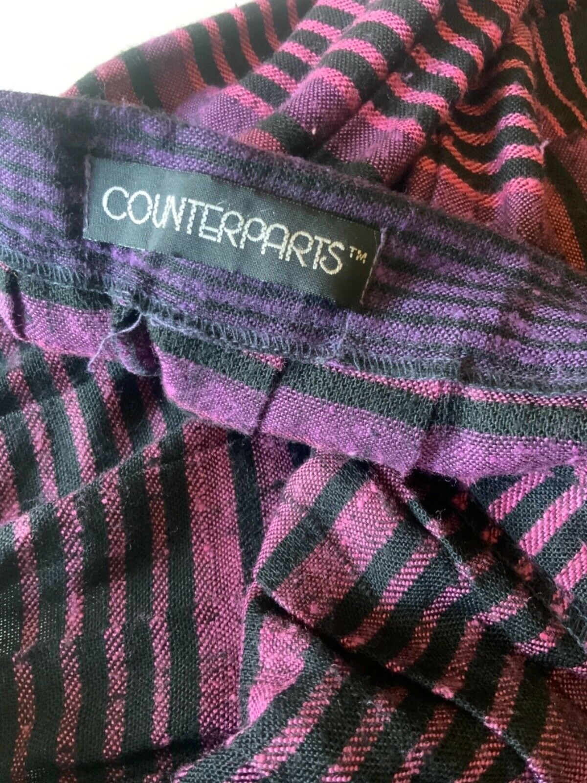 Vintage striped accordion pleat skirt by Counterparts. - Fresh Stock Dated December 2025