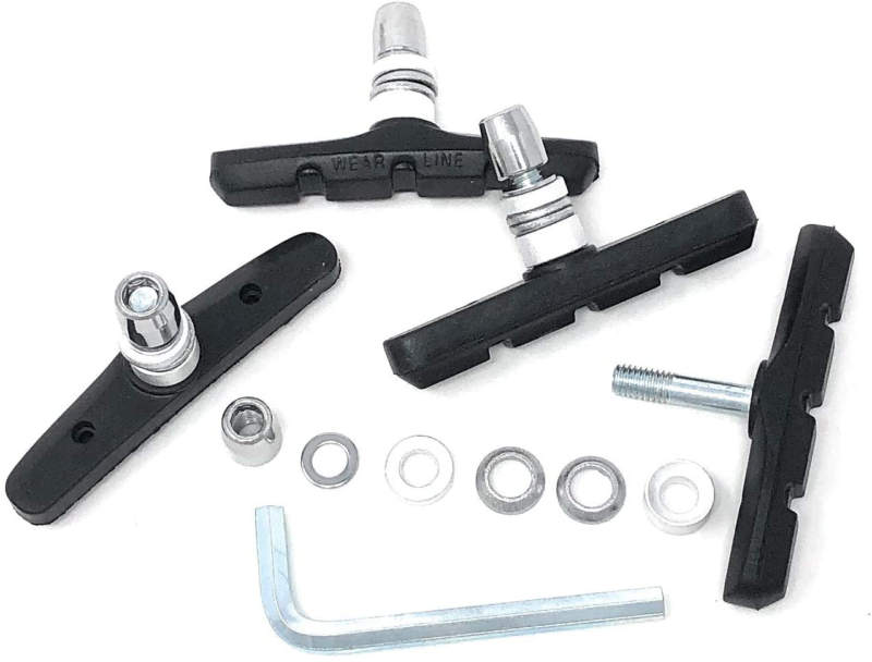 Mongoose Bicycle Brake Pads Durable Curve Design Fits Most Bikes Black - Fresh Stock Dated February 2026