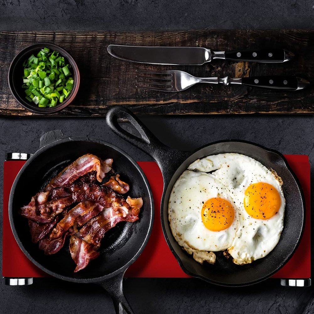 Estufa Cocina Electrica De 2 Hornillas Portatil 1800W Para Casa Apartamento - Fresh Stock Dated February 2026