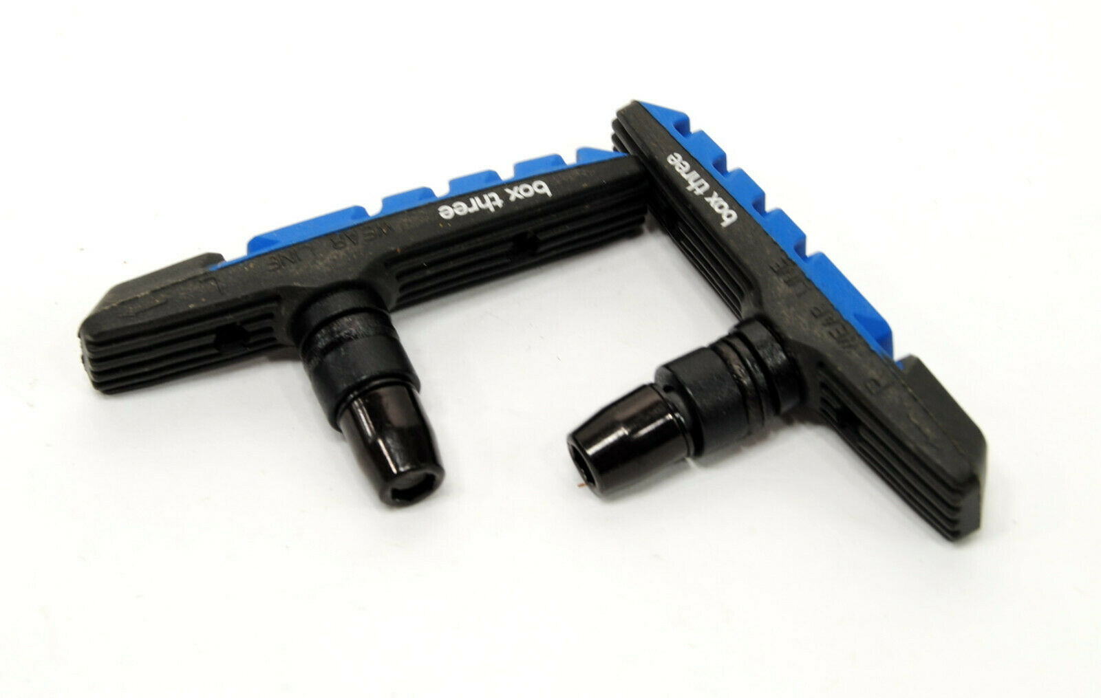 Box Three Air Flow BMX Bike Brake Pads Blue 70mm - Fresh Stock Dated February 2026