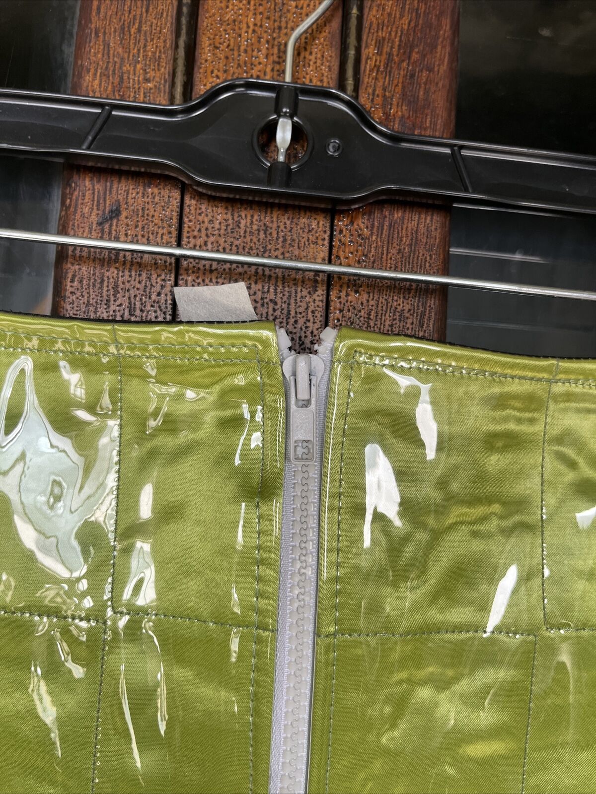 vintage green plastic raver skirt 1990’s y2k sporty XL - Fresh Stock Dated December 2025