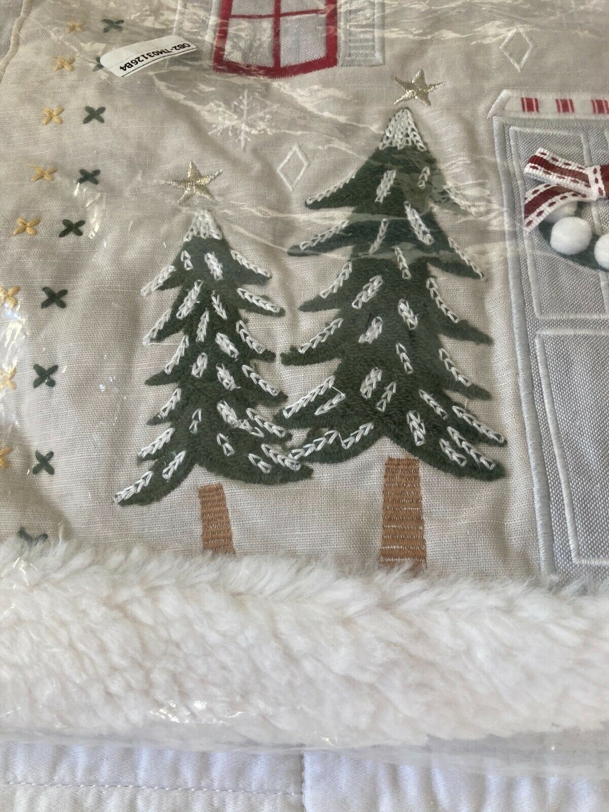 Pottery Barn Kids Night Before Christmas Pillow Sham Cover Monogram EMILY NEW - Fresh Stock Dated February 2026