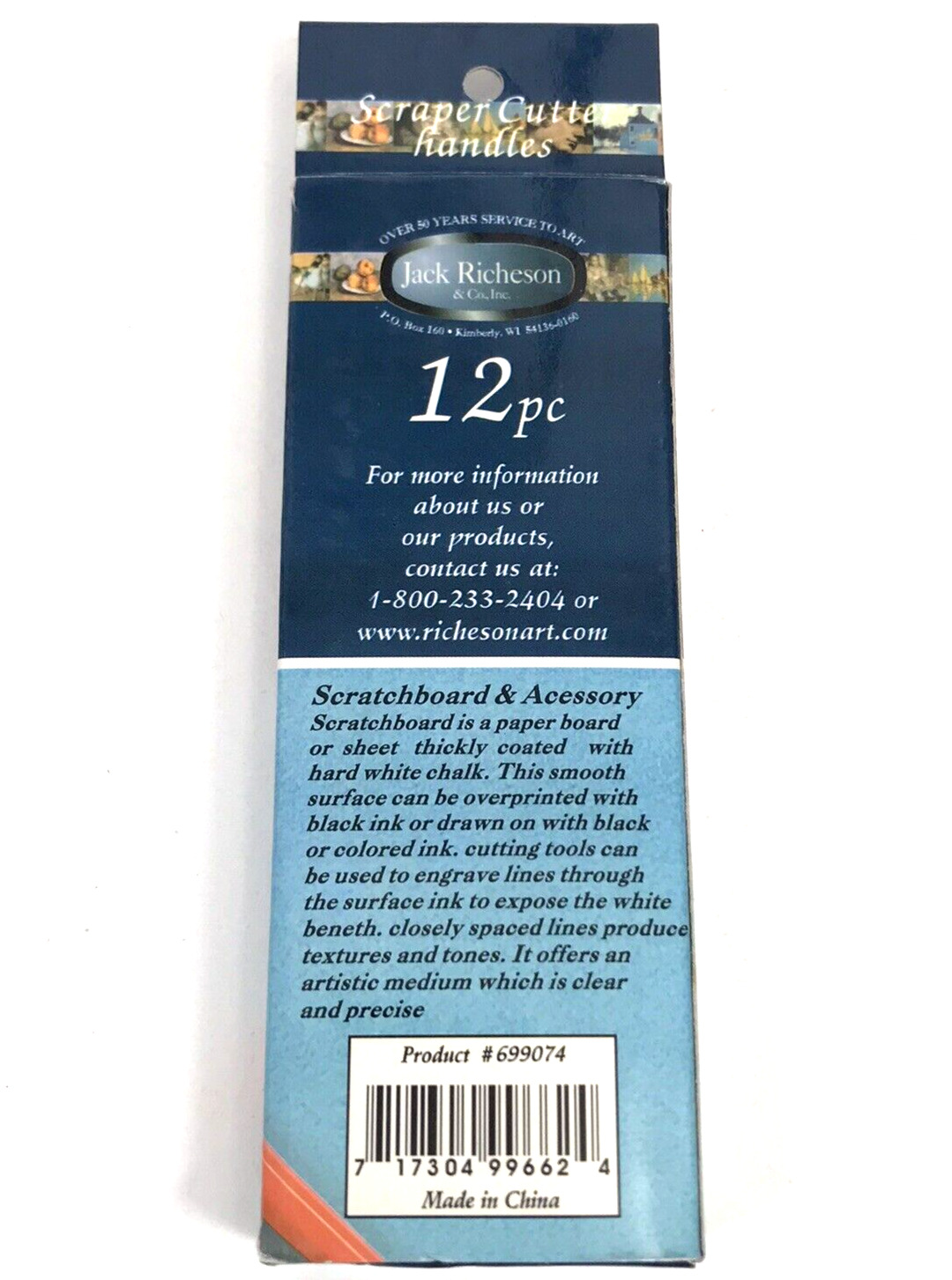 12 Jack Richeson Scraper Cutter Replacement Handles For Scraperfoils & Clay NEW - Fresh Stock Dated February 2026