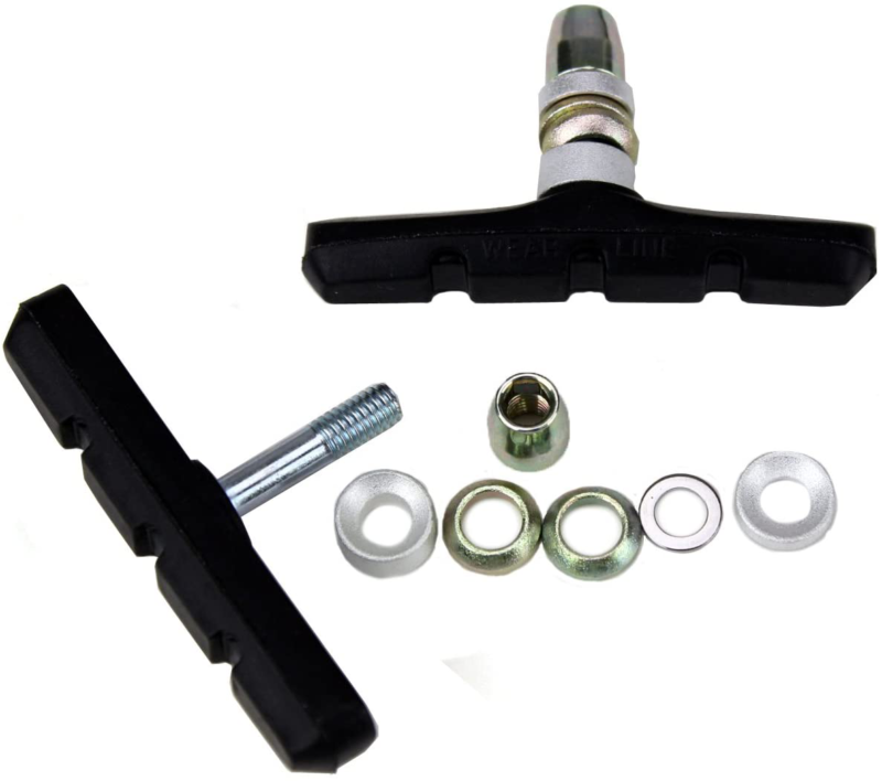 Mongoose Bicycle Brake Pads Durable Curve Design Fits Most Bikes Black - Fresh Stock Dated February 2026