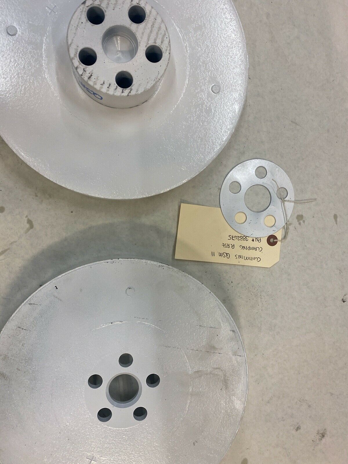 Cummins QSM11 Vibration Damper 3161942 w/ crankshaft adapter 3417651 and clampin - Fresh Stock Dated February 2026