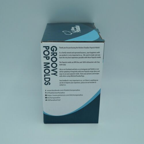 Kitchen Paradise Groovy Pop Molds Make Yummy Frozen Treats & Popsicles at Home - Fresh Stock Dated December 2025