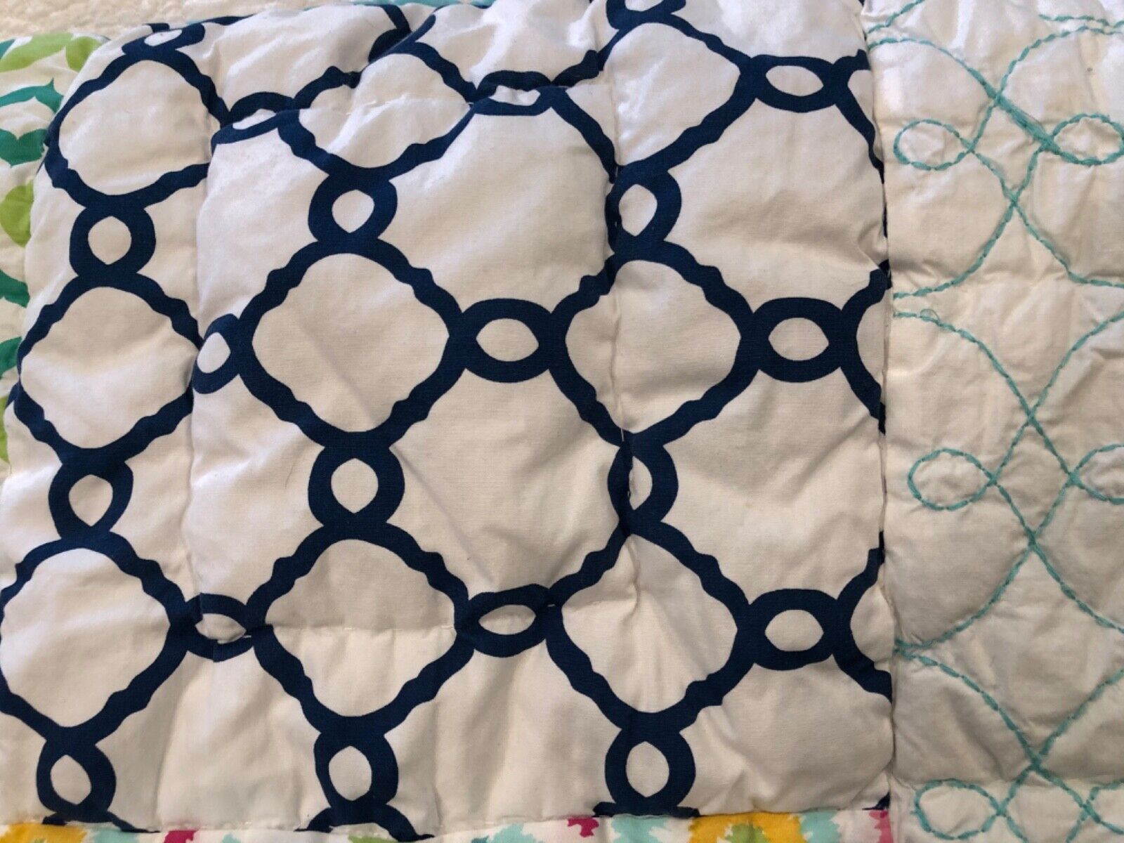 PB Teen set of 2 pillow shams in patchwork pattern standard size - Fresh Stock Dated February 2026