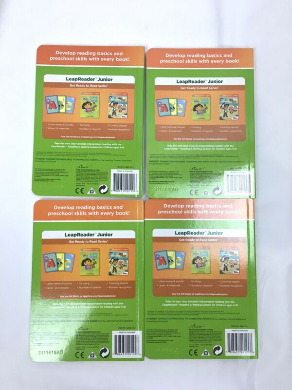 LeapFrog LeapReader Junior Get Ready to Read Series Set of 4 Short Vowels - Fresh Stock Dated December 2025