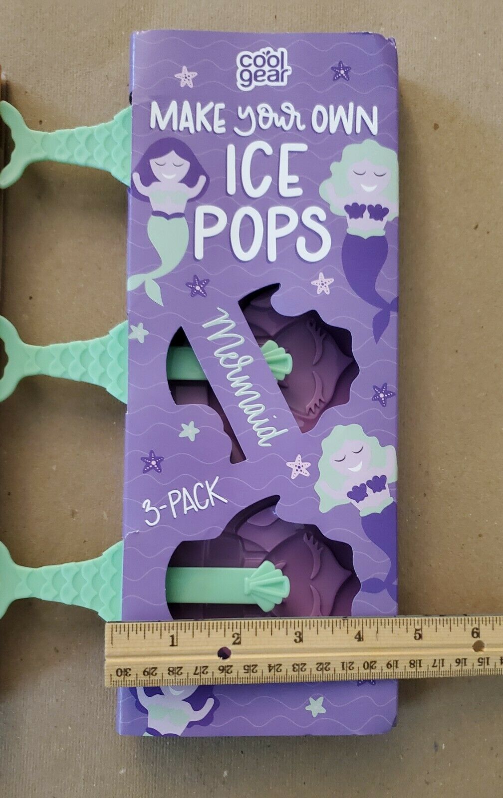 New Cool Gear Make Your Own Ice Pops Popsicle Mold Seahorse & Mermaid Set Summer - Fresh Stock Dated February 2026