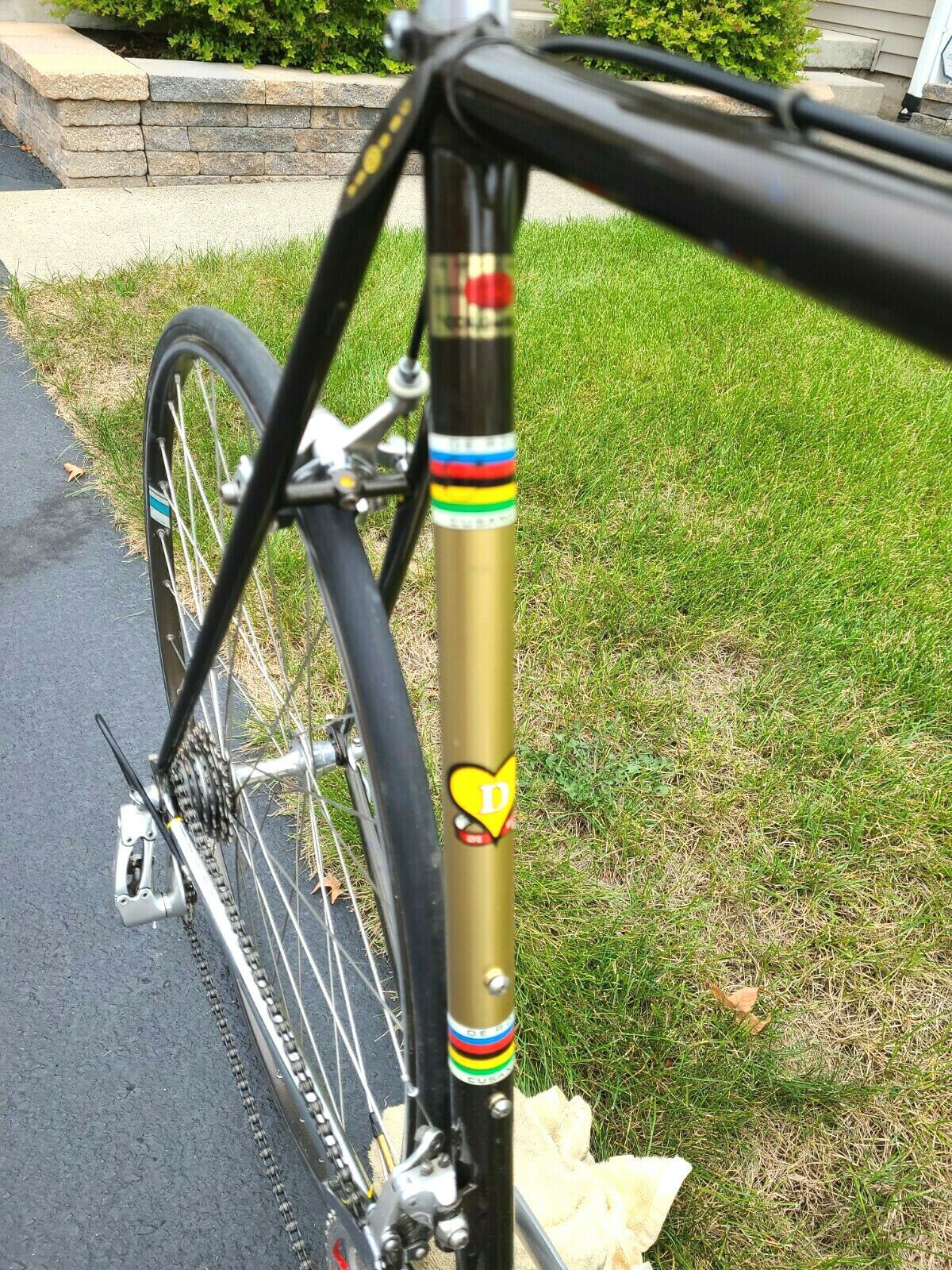 Vtg De‌ ‌Rosa‌ ‌Road‌ ‌Bike / 61cm / Campy parts / Columbus tubing - Fresh Stock Dated February 2026