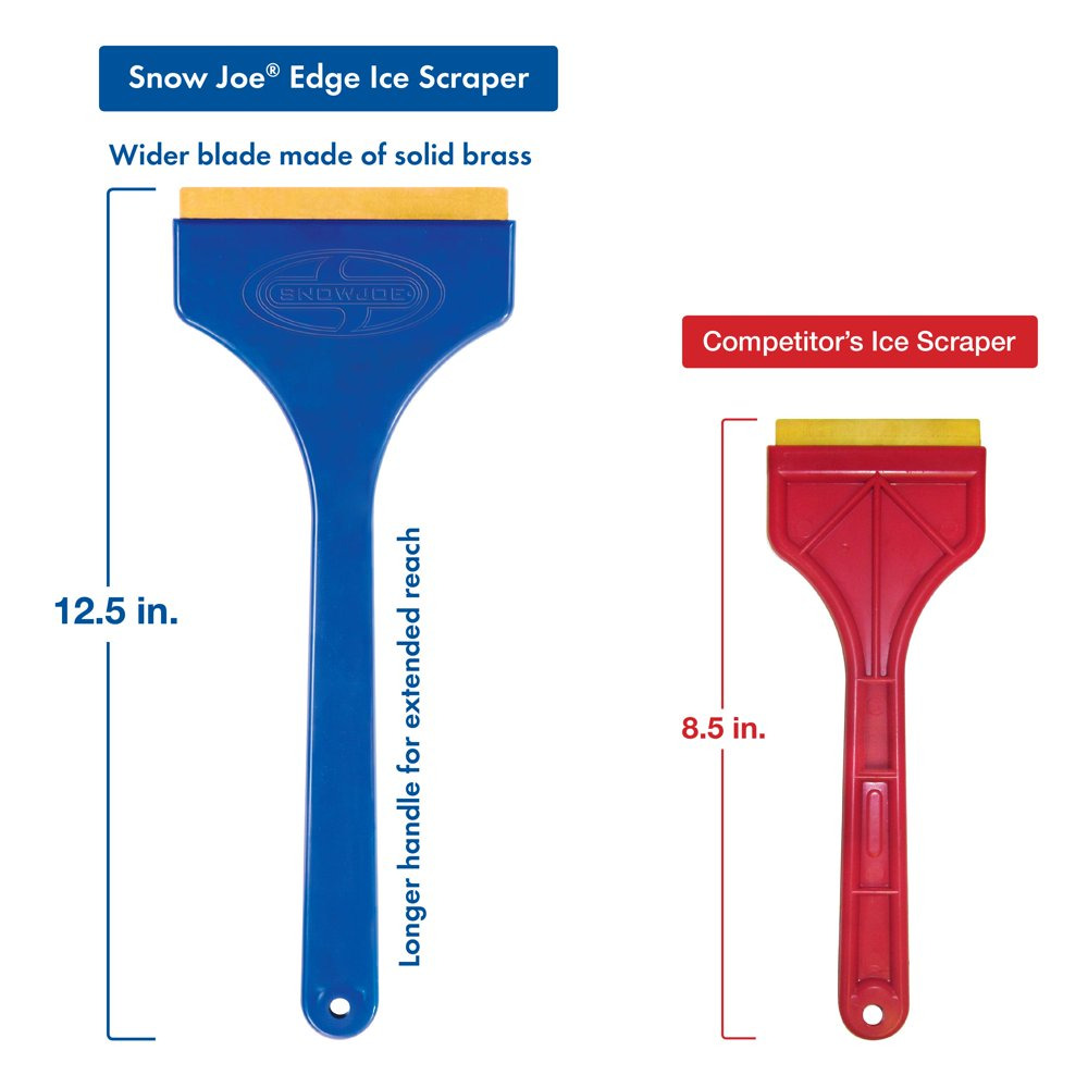 SJEG01 Brass Blade Ice Scraper with Oversized Handle, Non-Rust for Quick Ice Rem - Fresh Stock Dated February 2026
