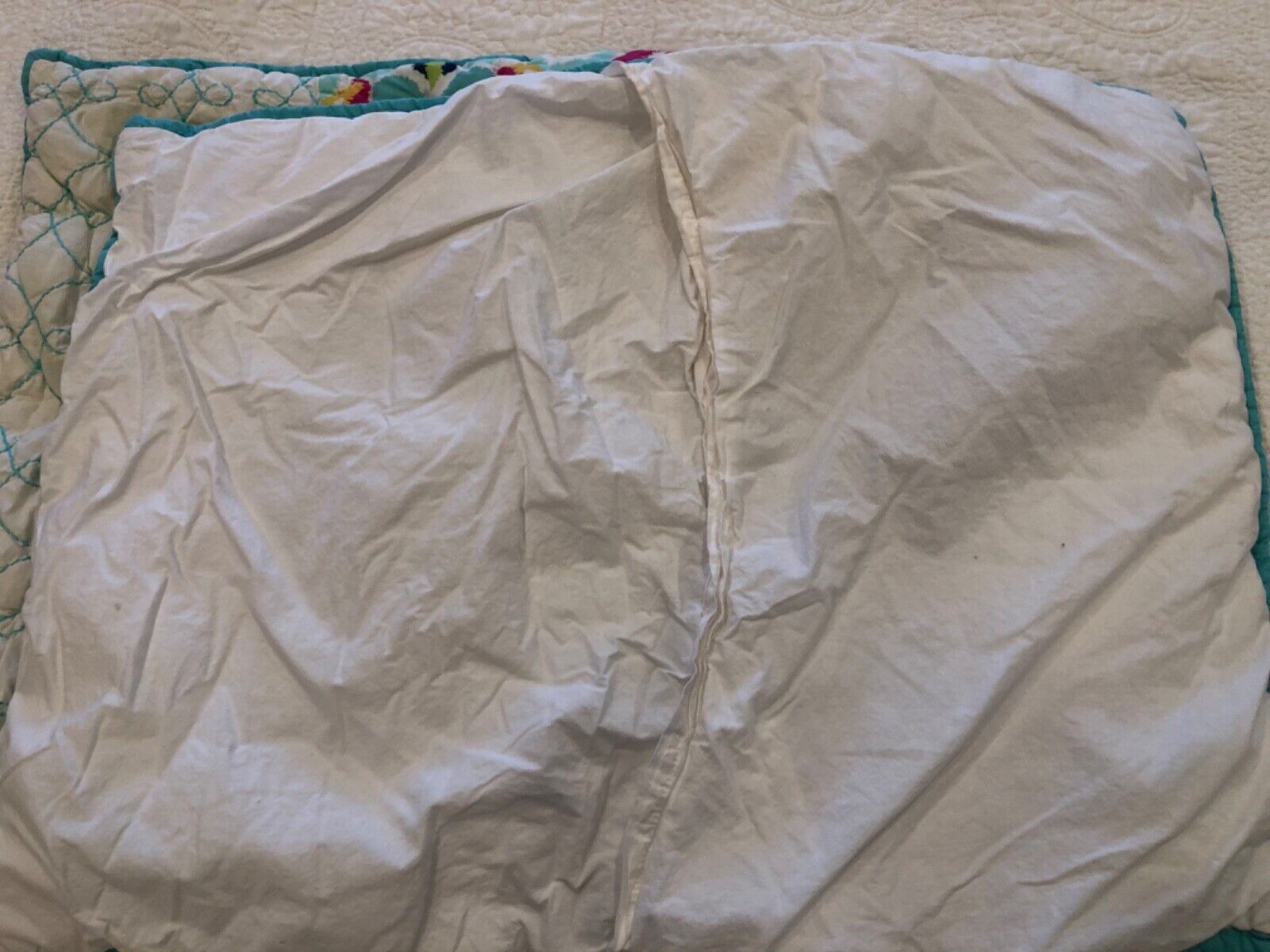 PB Teen set of 2 pillow shams in patchwork pattern standard size - Fresh Stock Dated February 2026