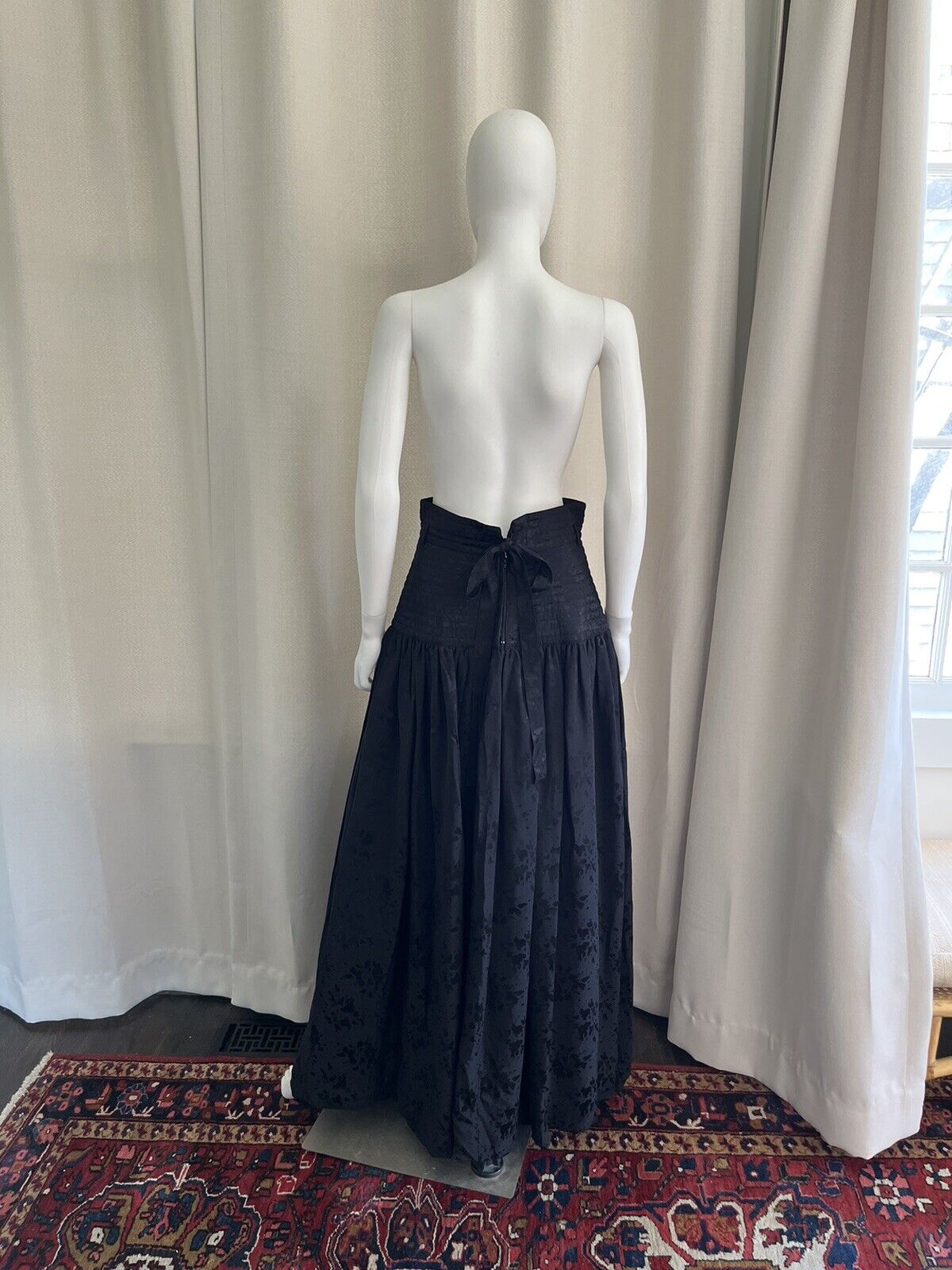 Wayne Clark for Aline Marelle Vintage 12 Medium Black Silk Quilted Corset Skirt - Fresh Stock Dated March 2026