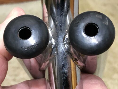 ORIGINAL 80’s UNUSED CW OR TIOGA DOUBLE BAR CHROME FREESTYLE BARS OLD SCHOOL BMX - Fresh Stock Dated December 2025