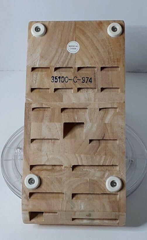 JA HENCKELS INTERNATIONAL 20 SLOT WOODEN KNIFE BLOCK LRG BLOCK ONLY ~PRE-OWNED~ - Fresh Stock Dated December 2025