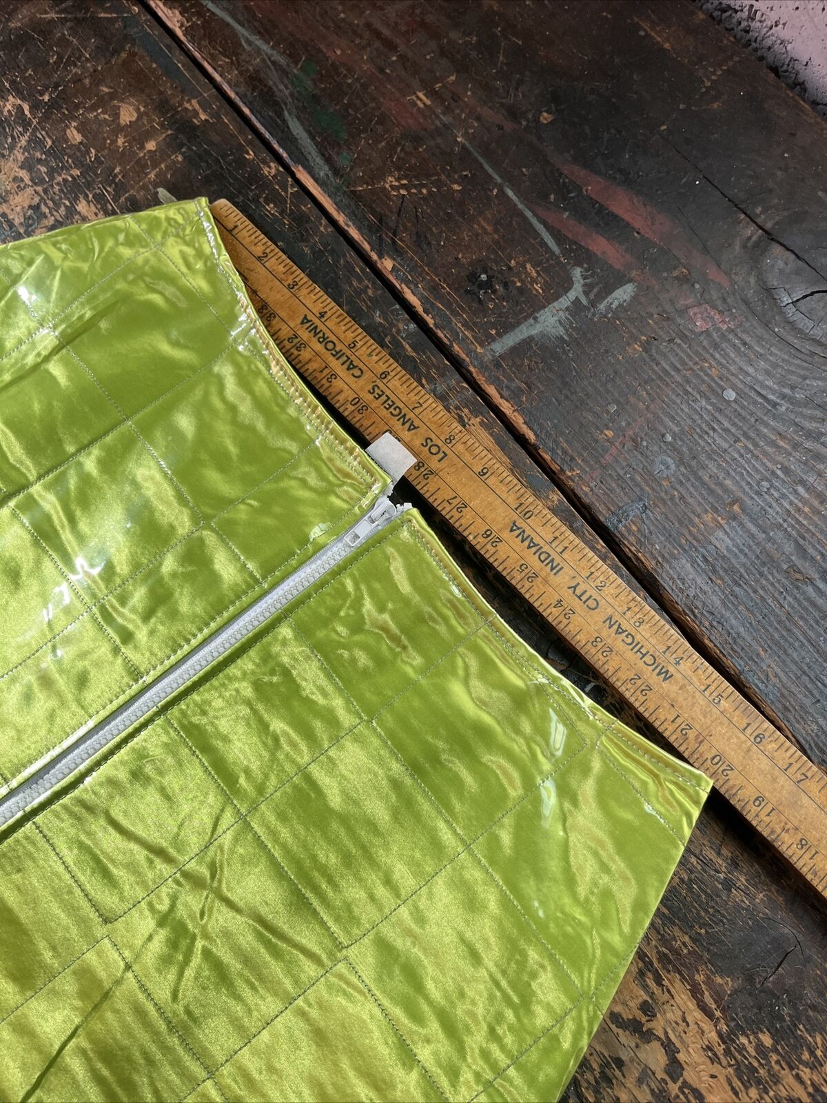 vintage green plastic raver skirt 1990’s y2k sporty XL - Fresh Stock Dated December 2025