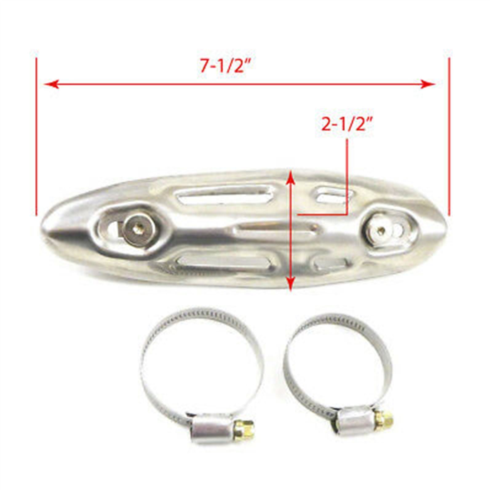2FastMoto DRC Style Exhaust Pipe Heat Shield Cover For Motorcycles 05-4123 - Fresh Stock Dated February 2026