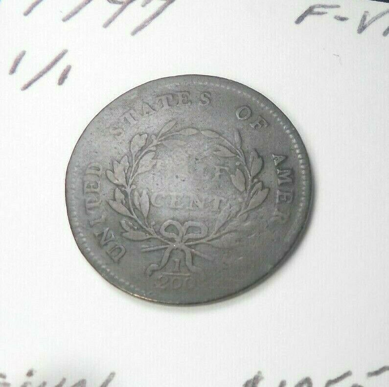 1797 1/1 FLOWING HAIR HALF CENT ORIGINAL! NEVER CLEANED FINE - V.FINE MAKE OFFER - Fresh Stock Dated February 2026