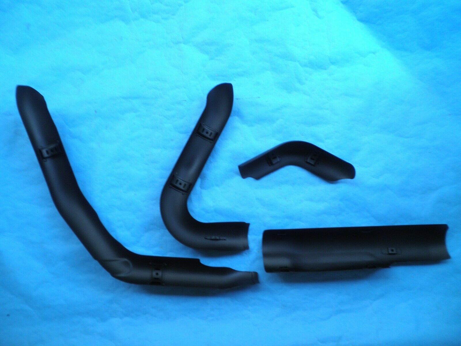 HARLEY OEM M 8 TOURING ELECTRA ROAD STREET GLIDE BLACK EXHAUST HEAT SHIELDS - Fresh Stock Dated February 2026