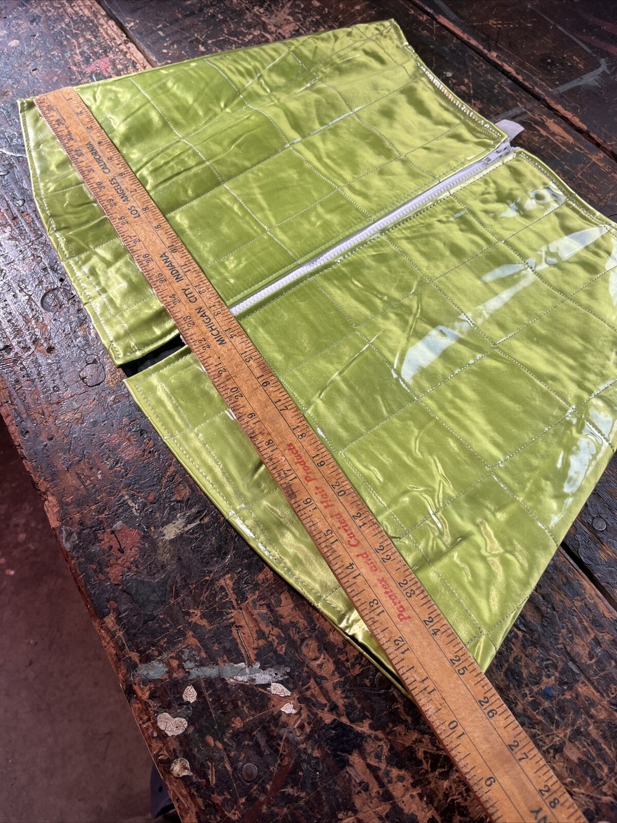 vintage green plastic raver skirt 1990’s y2k sporty XL - Fresh Stock Dated December 2025