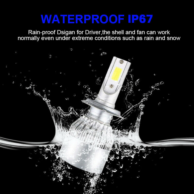 New Arrival 36W 3800LM Yellow COB H7 LED Headlight Bulb For Suzuki GSXR600 04-07 - Fresh Stock Dated February 2026