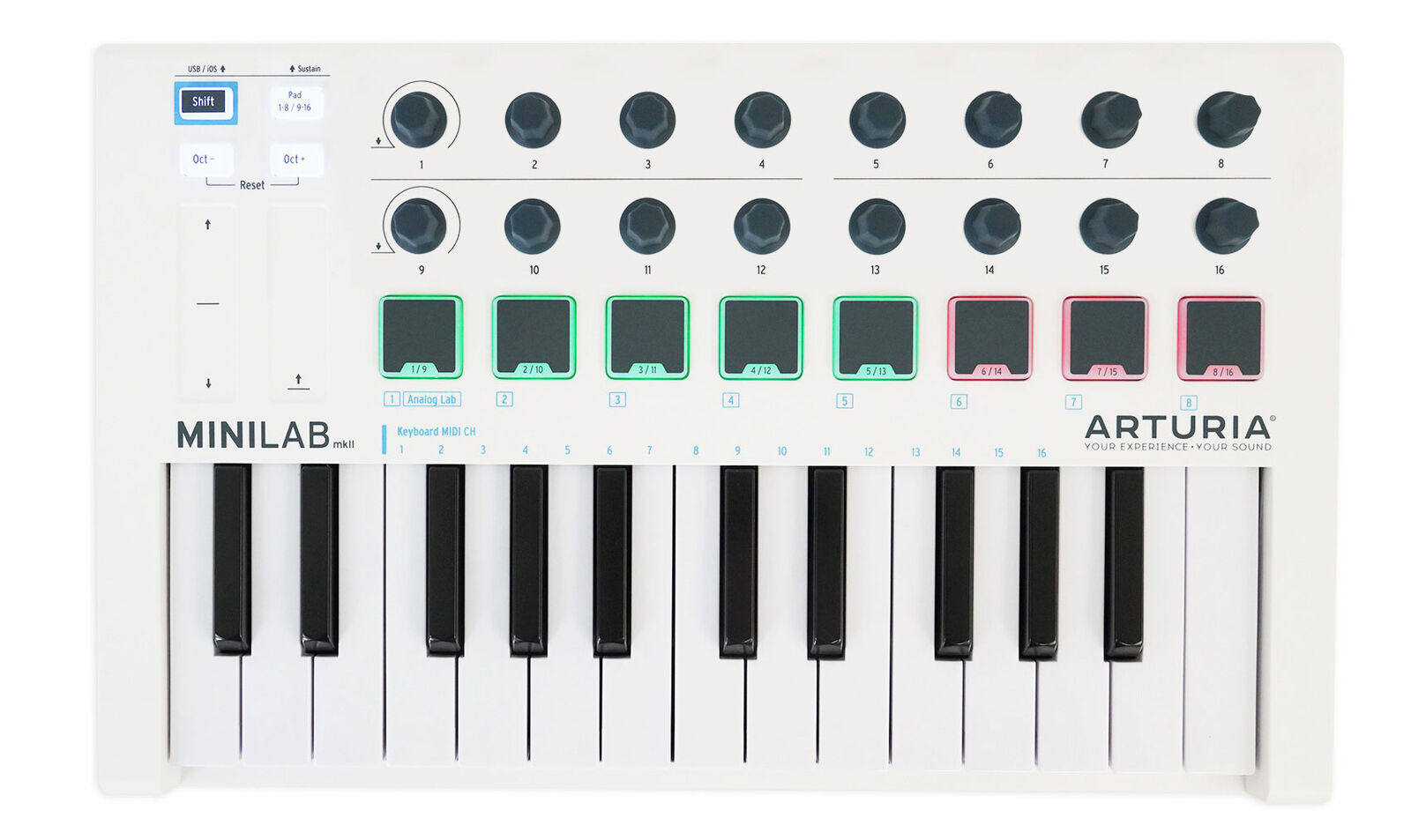 Arturia MiniLab MKII USB MIDI Bus Powered 25-key Keyboard Controller+Headphones - Fresh Stock Dated February 2026