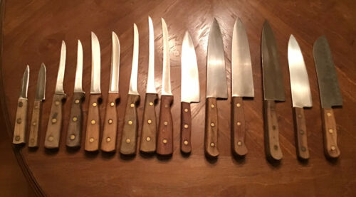 Lot 15 Vtg Chicago Cutlery Knives 100S 107S 62S 61S 65S 78S C42 42S Santoku Chef - Fresh Stock Dated December 2025