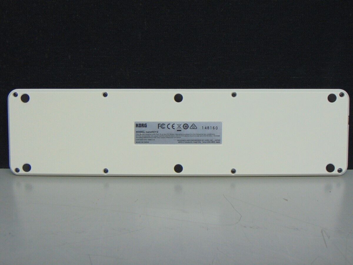 Korg nanoKEY2 Slimline USB MIDI Controller, White (MB1030991) - Fresh Stock Dated February 2026