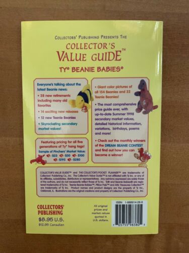 Beanie Babies Collectors Value Guide Book & 1999 Beanie Babies Official Calendar - Fresh Stock Dated December 2025