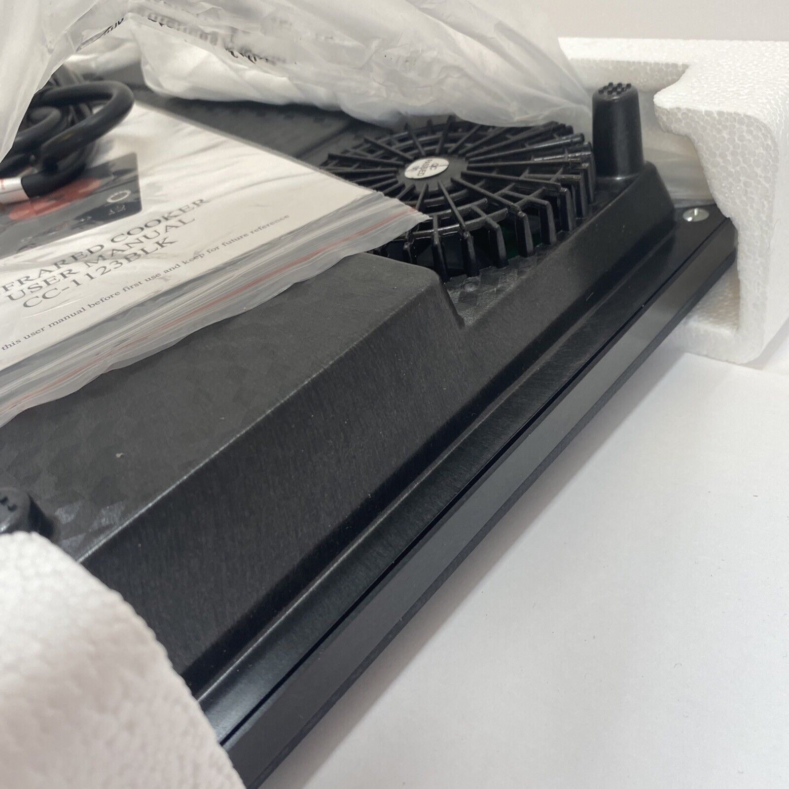 Chef's Counter CC-1123BLK Portable Infrared Electric Stovetop with Touch Control - Fresh Stock Dated February 2026