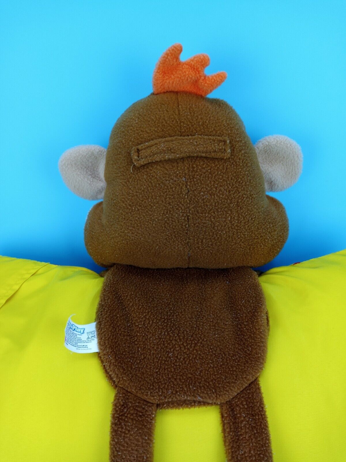 Pillow Huggers Jay at Play Kids Travel Pillow w/ Monkey Basketball Pillow Case - Fresh Stock Dated February 2026