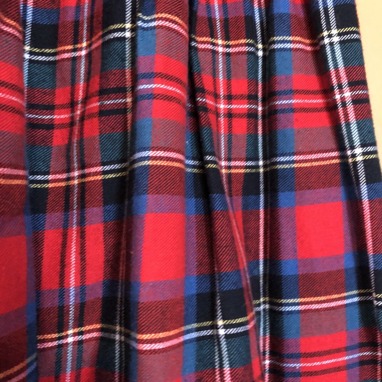 vintage flannel skirt small medium pockets Red  Waist 30 Stretchy Academia - Fresh Stock Dated December 2025