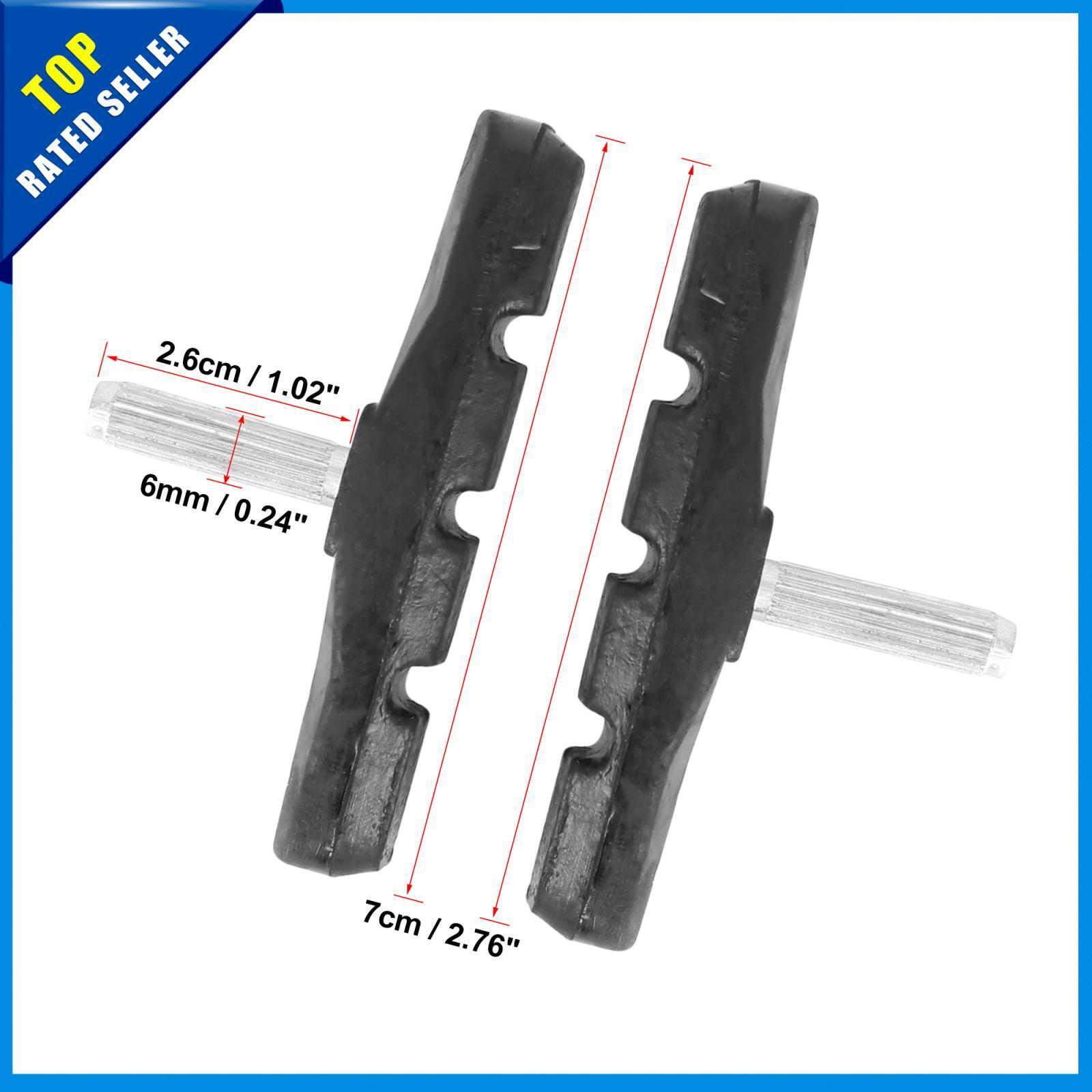 Universal MTB Cantilever Bike Brake Pads Threadless Post 70mm Pair of 4 - Fresh Stock Dated February 2026