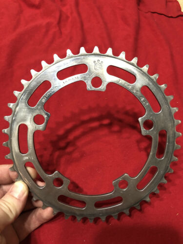 POLISHED SUGINO 42t CROWN CHAINRING SPROCKET OLD SCHOOL BMX - Fresh Stock Dated December 2025