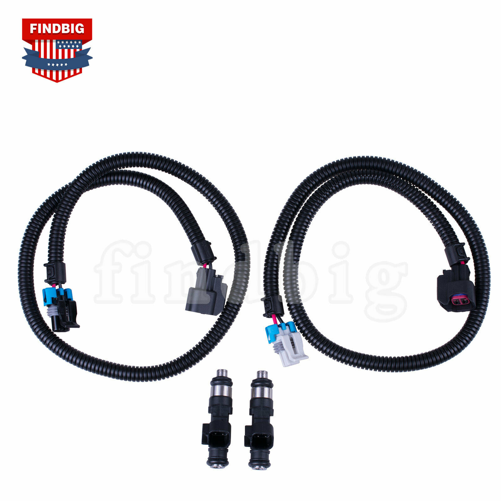 2PCS Fuel Injectors & Harness Set Fit For Polaris Ranger XP Ranger Crew RZR 800 - Fresh Stock Dated February 2026