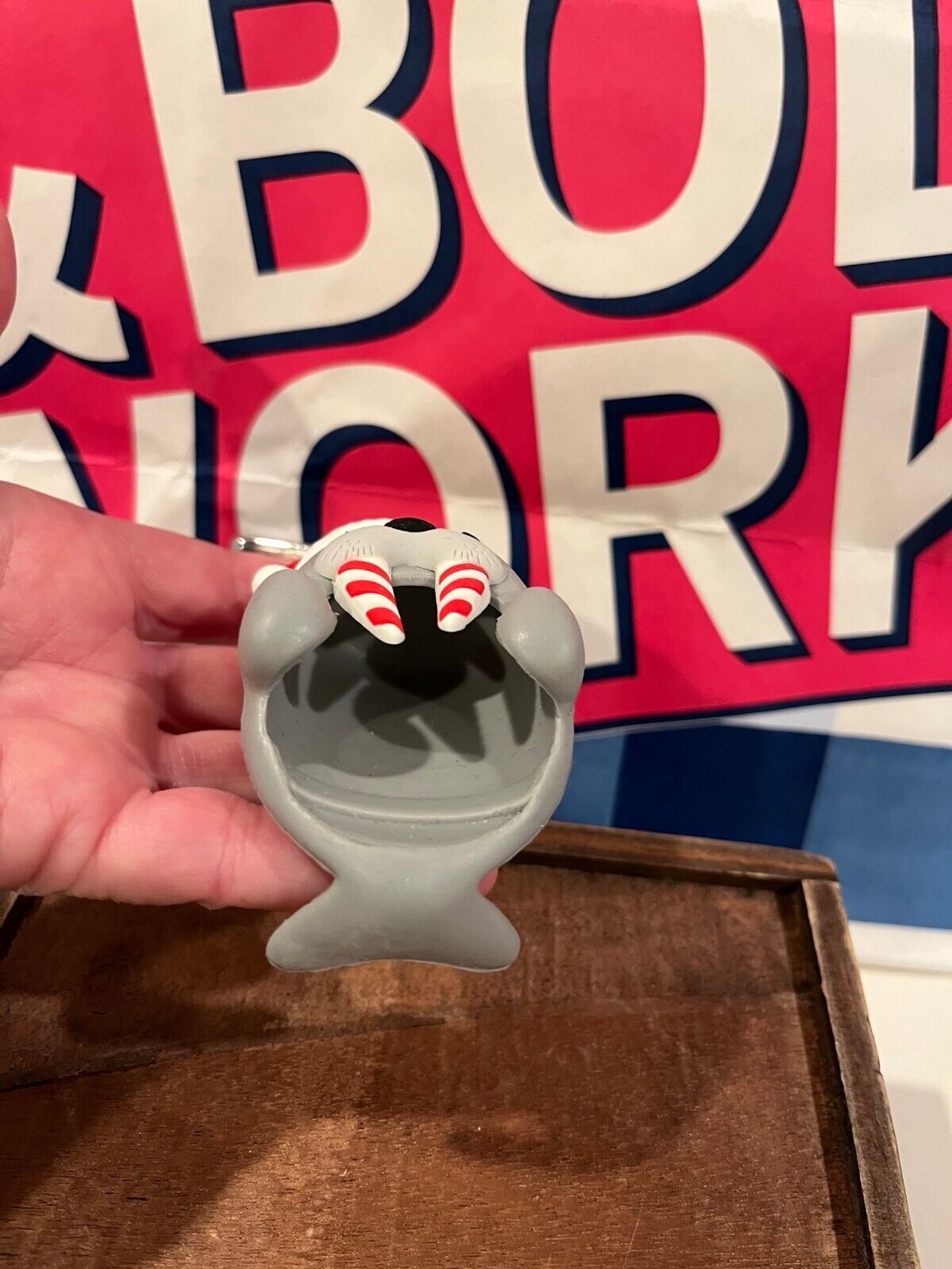 Bath & Body Works RED STOCKING HAT CHRISTMAS WALRUS Pocket Bac Holder NEW - Fresh Stock Dated February 2026