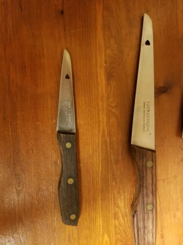 Vintage LA BORDE Set of 3 Stainless Steel Knives - Wood 3-Pin Handle -Japan Made - Fresh Stock Dated December 2025