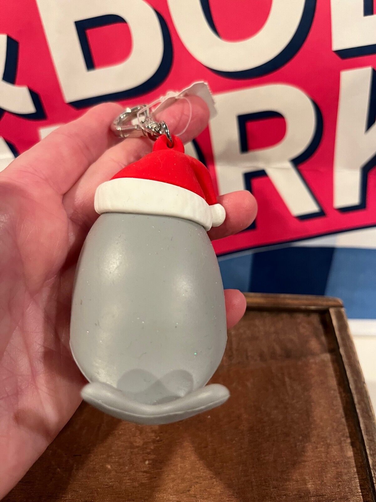 Bath & Body Works RED STOCKING HAT CHRISTMAS WALRUS Pocket Bac Holder NEW - Fresh Stock Dated February 2026