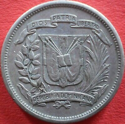 DOMINICAN REPUBLIC 25 CENTAVOS 1952 SILVER Dominicana Dominikanische Dominicaine - Fresh Stock Dated February 2026
