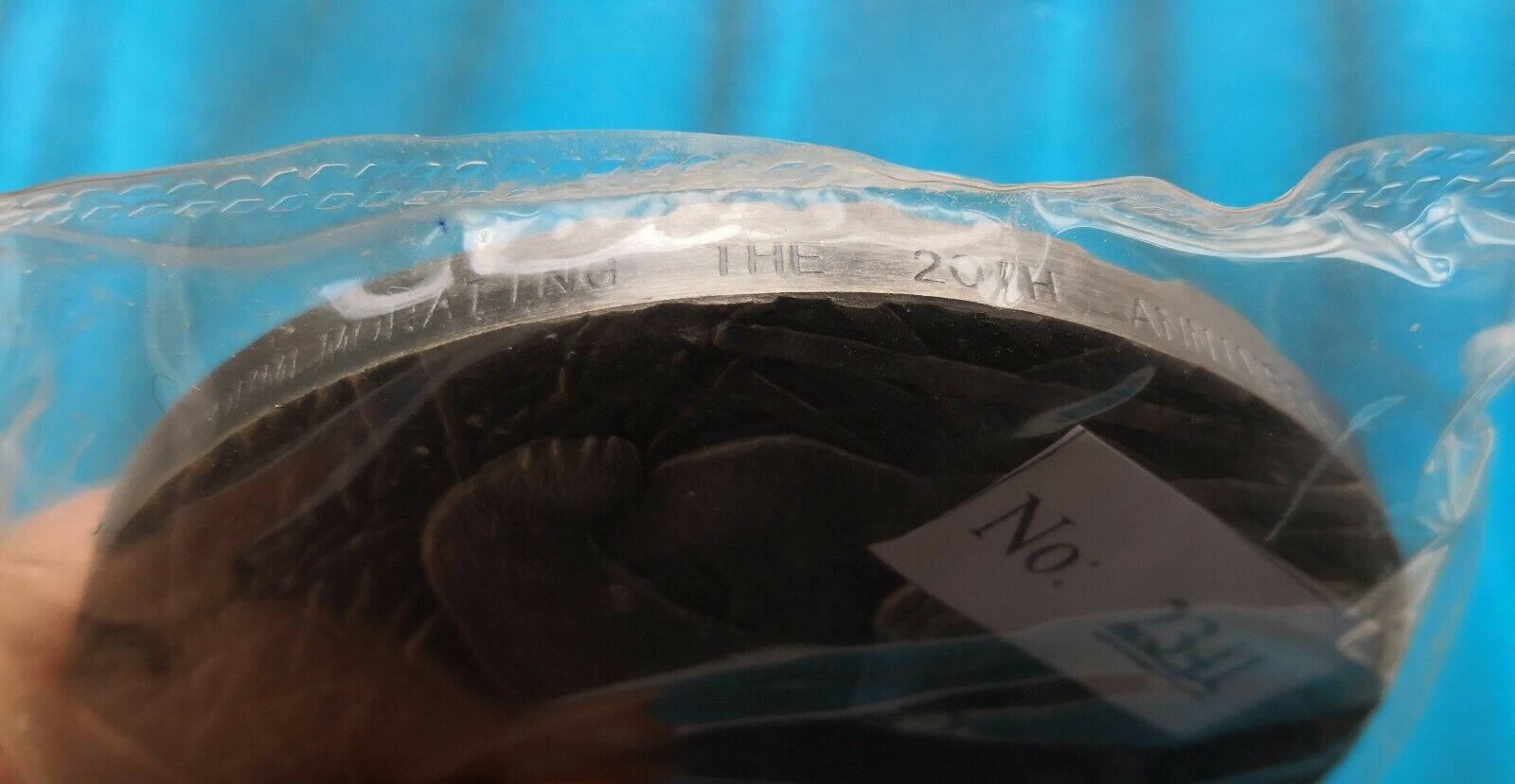 Shanghai Mint:2002 China GOLD PANDA 20TH ANNIV Silvered Antiqued medal - Fresh Stock Dated February 2026