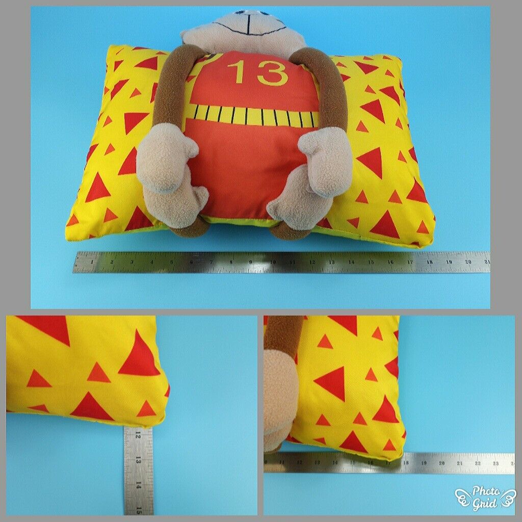 Pillow Huggers Jay at Play Kids Travel Pillow w/ Monkey Basketball Pillow Case - Fresh Stock Dated February 2026