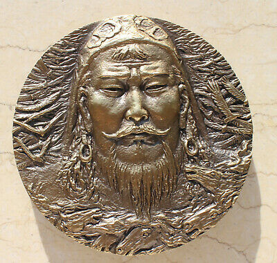 3 Pcs (Brass, Copper and Paktong) Set of China 2013 80mm Medals - Genghis Khan - Fresh Stock Dated February 2026