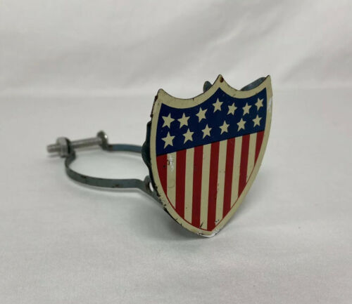 Vintage US Flag Shield 5 Flag Holder for Bicycle Bike - Fresh Stock Dated December 2025