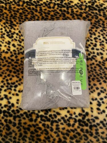 Pottery Barn Teen Emily & Meritt Scallop Ruffle Sham Standard Charcoal NEW D5 - Fresh Stock Dated December 2025