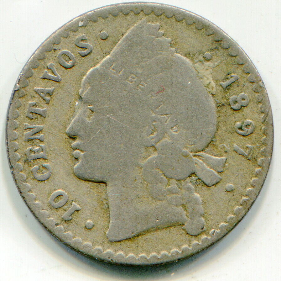 Dominican Republic 10 Centavos 1897-A   lotjun5941 - Fresh Stock Dated December 2025