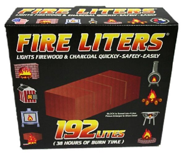 (4) boxes Fire Liters # 10192 192 Pack Fireplace Firewood Charcoal BBQ Lighters - Fresh Stock Dated December 2025