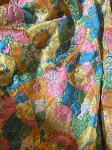 Vintage  Floral maxi Skirt w/ scarf/ sash 1970s mod Crinkle Fabric 25” Waist (2) - Fresh Stock Dated December 2025