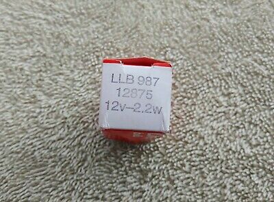 NOS LUCAS Mini Screw In Dash Gauge Lamp Bulb 12v 2.2w ~ Smith Triumph Norton BSA - Fresh Stock Dated February 2026