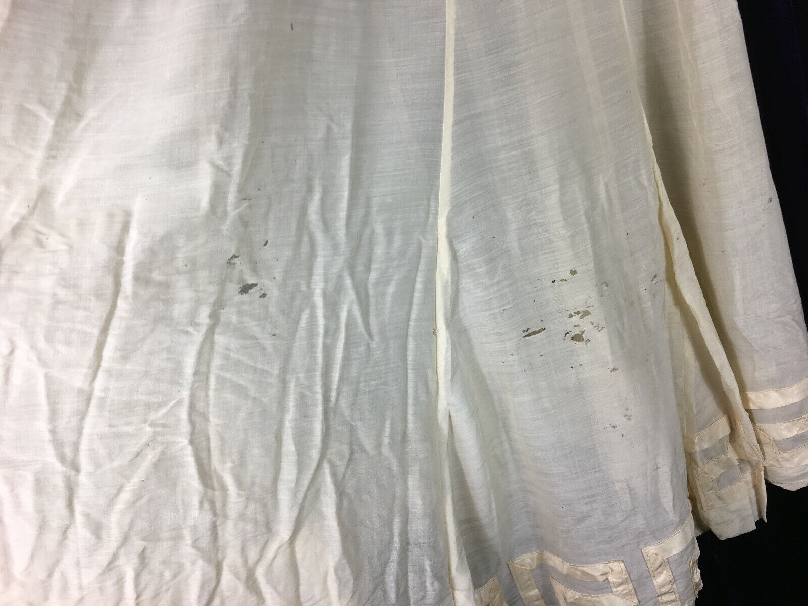 Edwardian C 1900 Silk Skirt Greek Key Motif Trim - Fresh Stock Dated March 2026