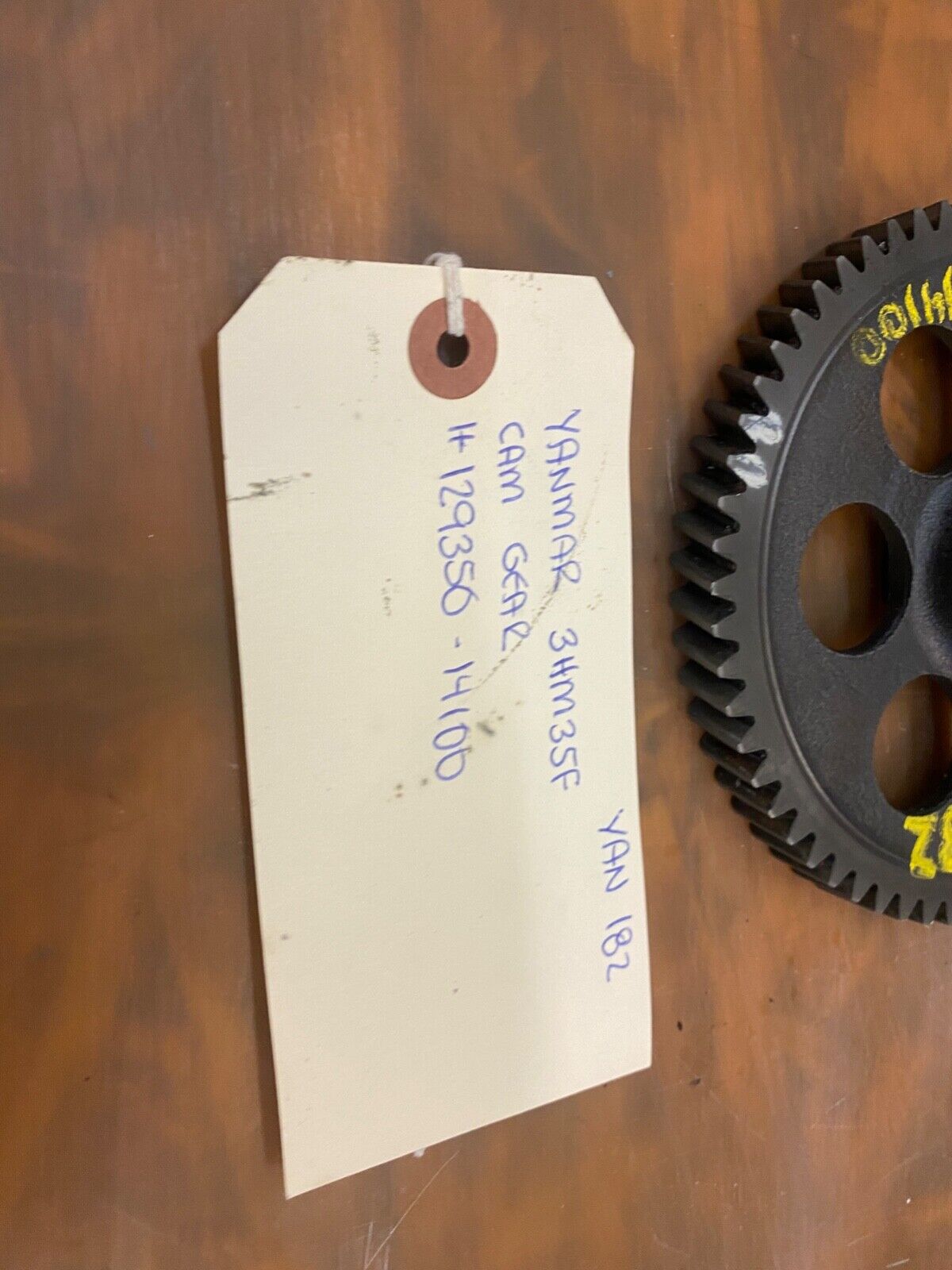 Yanmar 3HM35F Diesel Cam Gear 129350-14100 eng # 03415 Used / Good Condition - Fresh Stock Dated February 2026